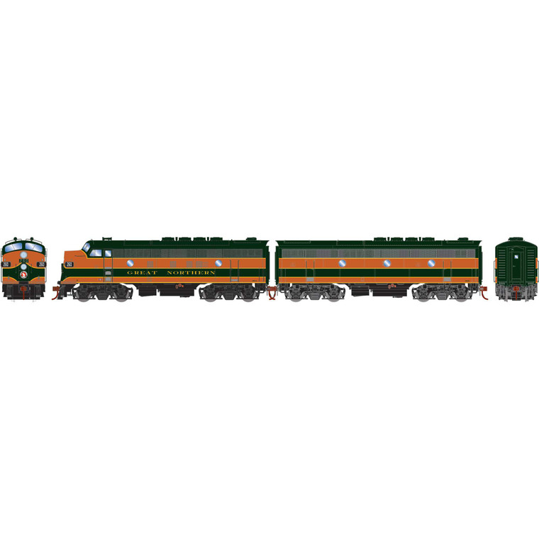 Athearn - HO GEN F3A/F3B Locomotives w/DCC & Sound, Passenger GN F3A- #260A F3B-#260B - G-1634