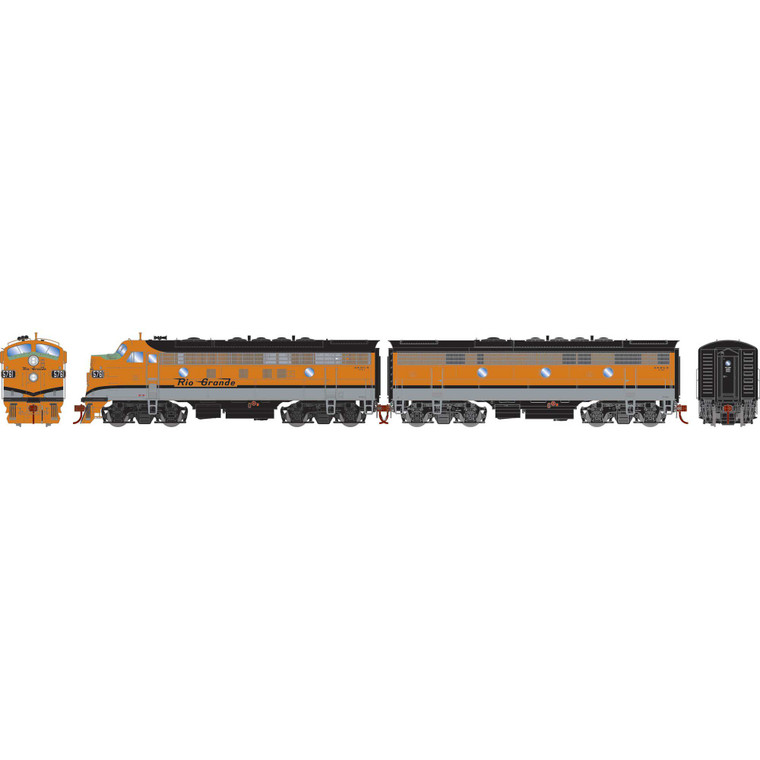 Athearn - HO GEN F7A/F7B Locomotives w/DCC & Sound, DRGW F7A- #5761 F7B- #5742 - G-1639