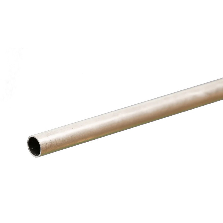 K & S Metals - Round Aluminum Tube: 7/32" OD x 0.014" Wall x 12" Long - 8105
