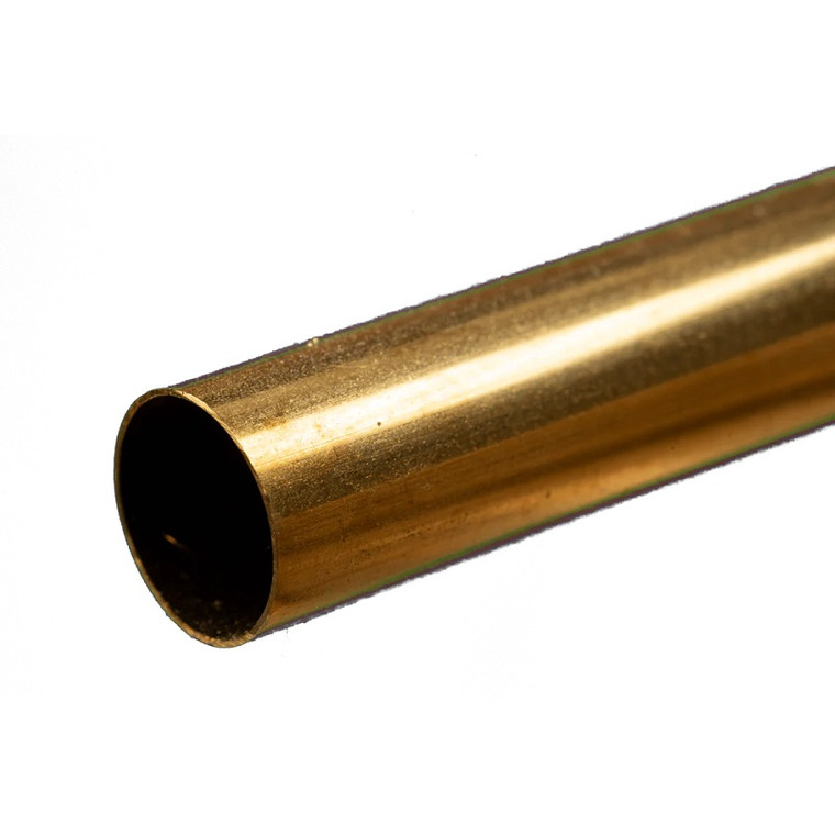 K & S Metals - Round Brass Tube: 9/32" OD x 0.014" Wall x 12" Long - 8132