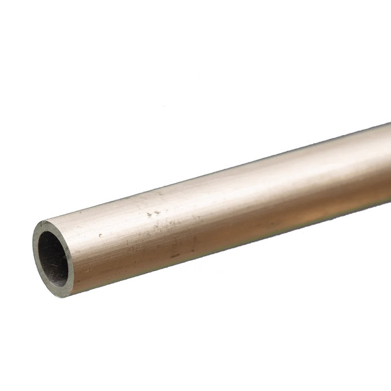 K & S Metals - Round Aluminum Tube: 3/8" OD x 0.049" Wall x 12" Long - 83063
