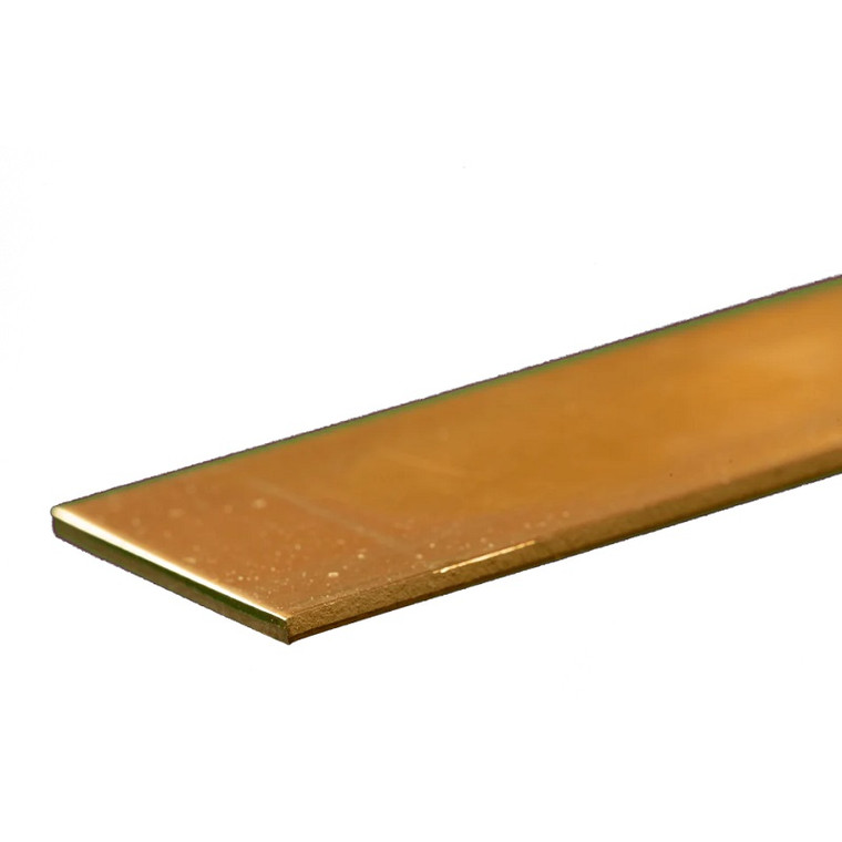 K & S Metals - Brass Strip: 0.064" Thick x 1" Wide x 12" Long - 8248