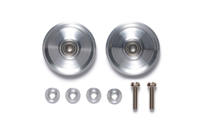 Tamiya - JR HG Aluminum Ball Race Rollers, 17mm Ringless - 15522