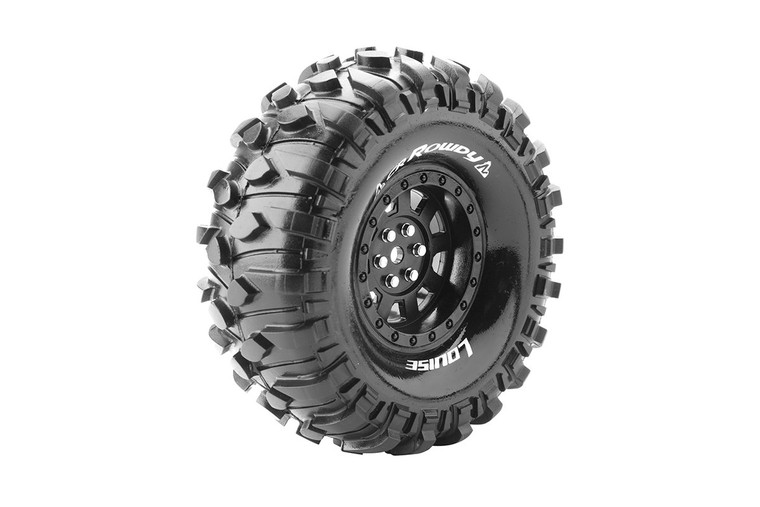 Louise RC - CR-Rowdy 1/10 1.9" Crawler Tires, 12mm Hex, Super Soft, - LT3233VB