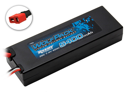 Team Associated - WolfPack LiPo 5400mAh 35C 2S 7.4V with T-Plug - 753