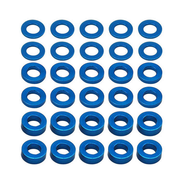 Hot Racing - Ballstud Washers 5.5x3.0mm (30) Blue - SPC3055A06