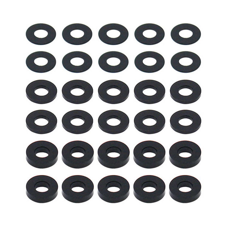 Hot Racing - 7.8x3.5mm Aluminum Hub Spacer (30) black - SPC3578A01