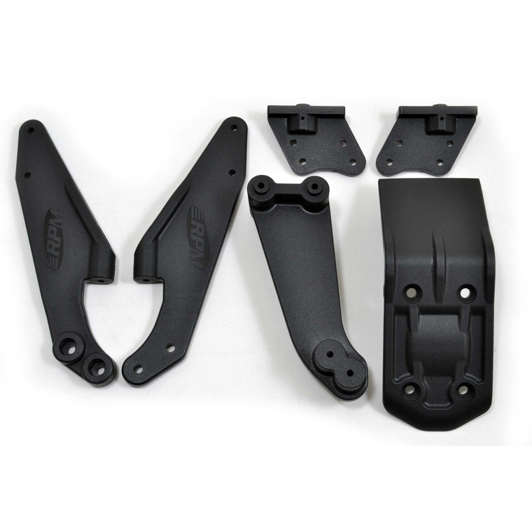 RPM - HD v2 Wing Mounts - Black: ARRMA Kraton 6S EXB v2 - 81592
