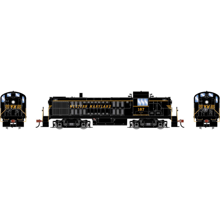 Athearn - HO ATH RS-3 Locomotive w/DCC & Sound, WM #187 - -2167