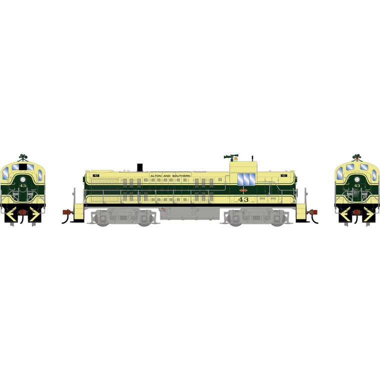 Athearn - HO ATH RS-3 Locomotive w/DCC & Sound, AS #43 - -2168
