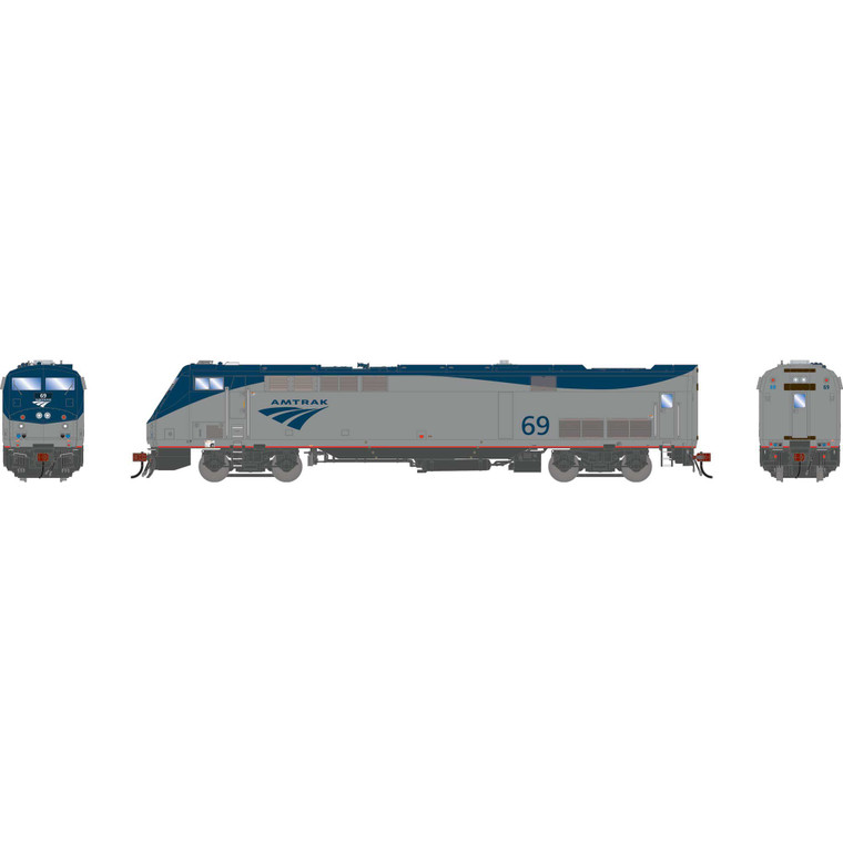 Athearn - HO GEN P42DC Locomotive w/DCC & Sound,AMTK Phase V #69 - G-1696