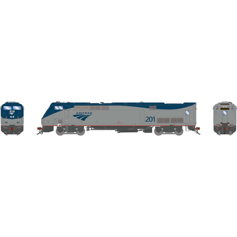 Athearn - HO GEN P42DC Locomotive w/DCC & Sound,AMTK Phase V #201 - G-1699
