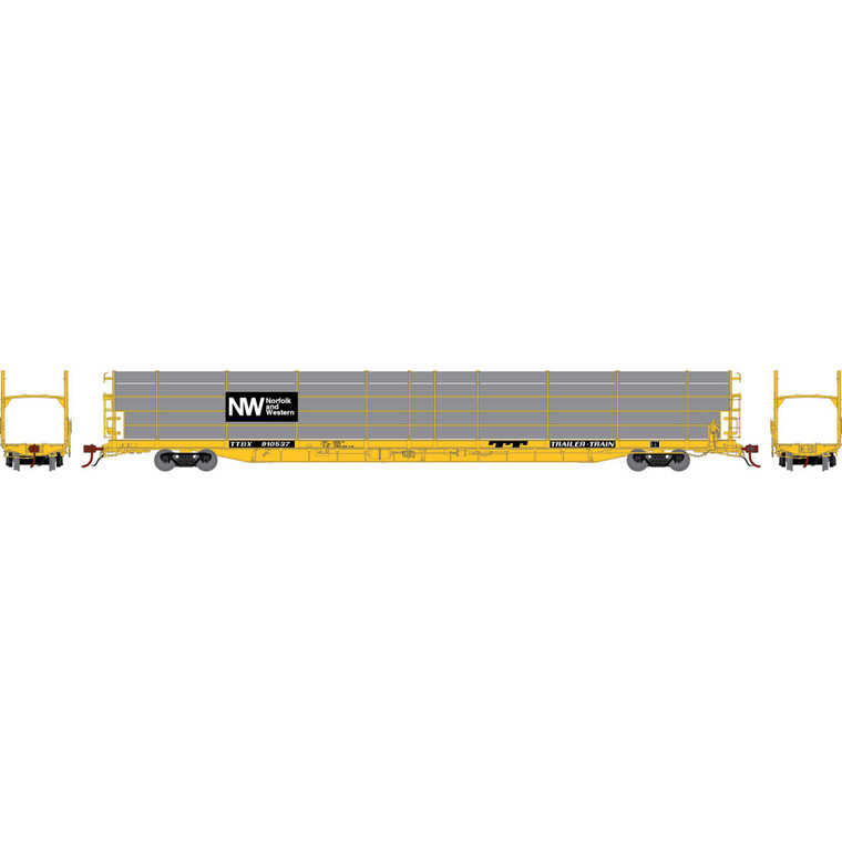 Athearn - HO GEN F89F Bi-Level Auto Rack, Legendary Liveries NW/TTBX #910537 - G-1785