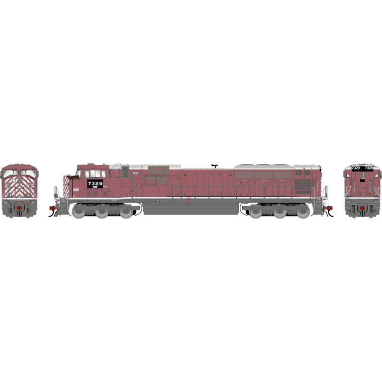 Athearn - HO GEN SD90MAC Locomotive w/DCC & SOUND, Primed For Grime NS 'Ex-CEFX' #7329 - G-1935