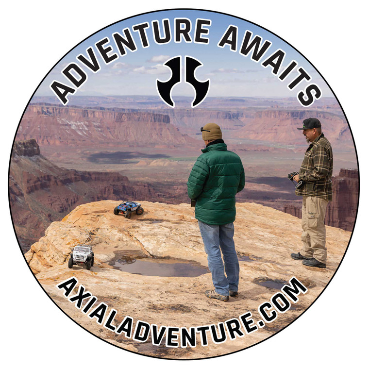 Axial - Axial Adventure Awaits Sticker - STK1 Axial - Axial Adventure Awaits Sticker - STK1