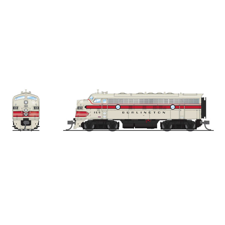 Broadway Limited Imports - EMD F7A, CBQ 169C, Paragon4 Sound/DC/DCC, N - 9247 Broadway Limited Imports - EMD F7A, CBQ 169C, Paragon4 Sound/DC/DCC, N - 9247