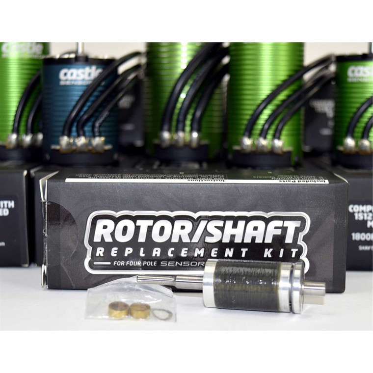 Castle Creations -  ROTOR/SHAFT REPLACEMENT KIT 1515-2200Kv V2 - 011-0166-00