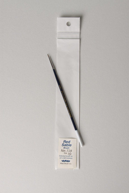 Atlas Brushes - Red Sable Brush, Size 5/0, 1 Brush - 728I-5/0 Atlas Brushes - Red Sable Brush, Size 5/0, 1 Brush - 728I-5/0