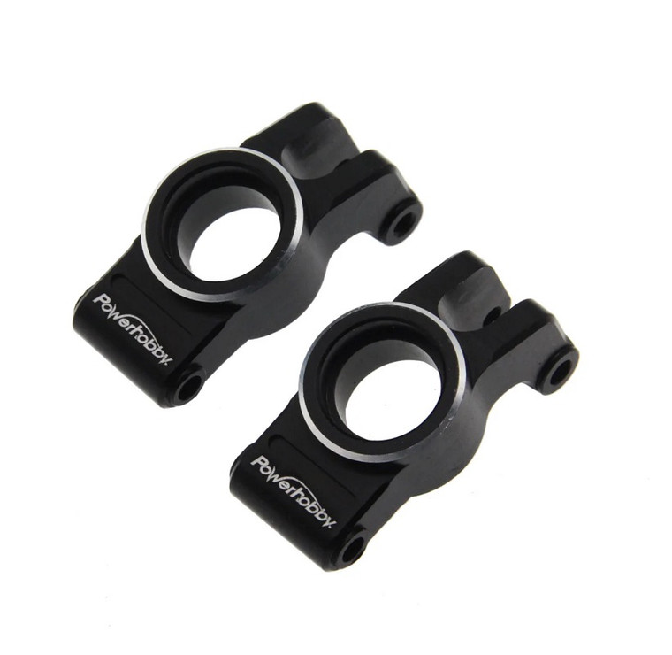 Power Hobby - Aluminum Rear Hubs, Black, for Arrma Grom - 6567BLACK