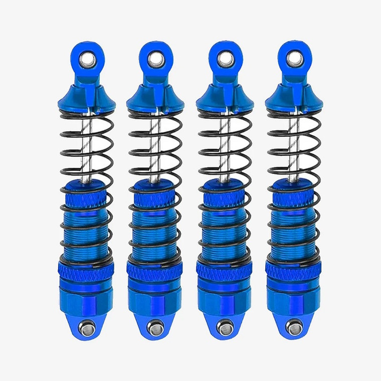 Power Hobby - Aluminum Front & Rear Shocks, for Arrma Grom, Blue, 4pcs - 6563BLUE