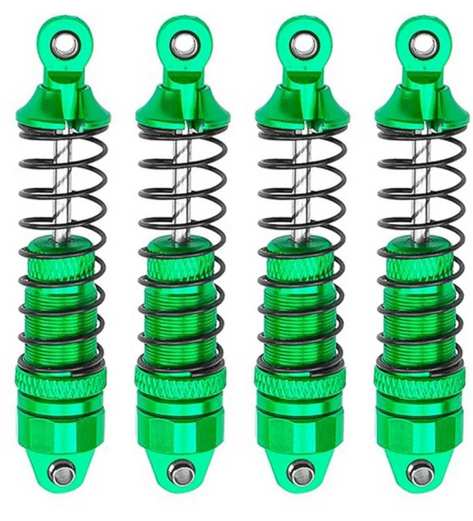 Power Hobby - Aluminum Front & Rear Shocks, for Arrma Grom, Green, 4pcs - 6563GREEN