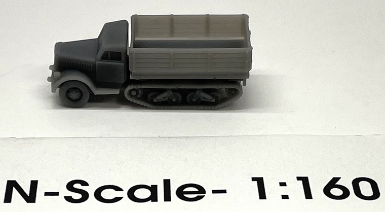 Phoenix Precision Model - N Half track, empty bed, fl car load - 30040