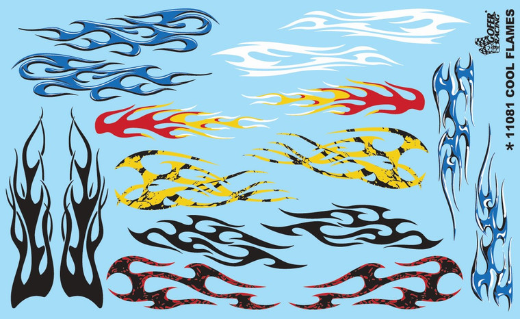 Gofer Racing Model Decals - Cool Flames Decal - 11081