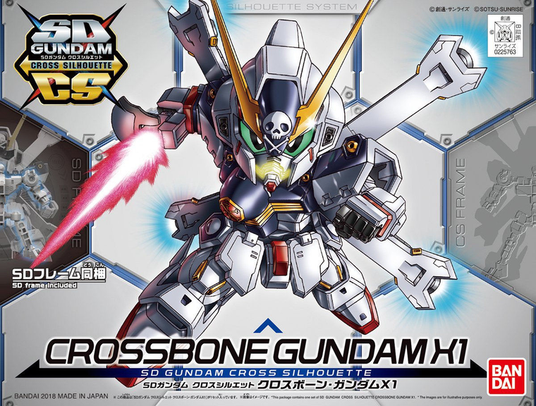 Bandai - Gundam Models - SD 2 Crossbone Gundam X1 - 2419041