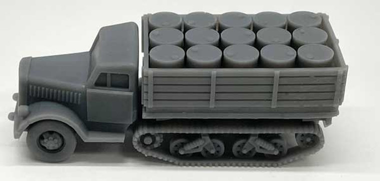 Phoenix Precision Model - HO Half Track Drum filled bed flcar load - 31045