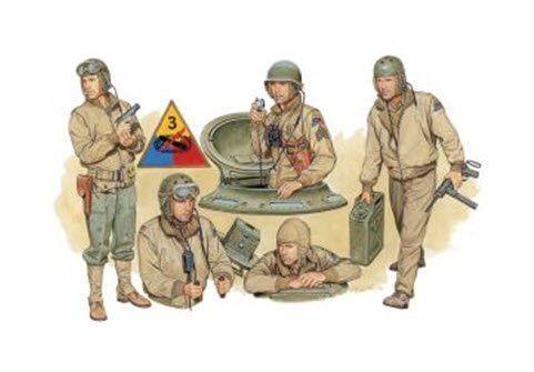 DML Military Kits - Us Tank Crew 1944 1:35 - 6054