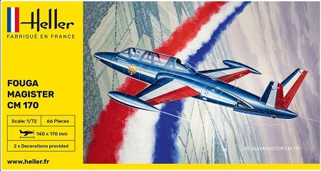 Heller Models - FOUGA MAGISTER CM 170 1:72 - 80220
