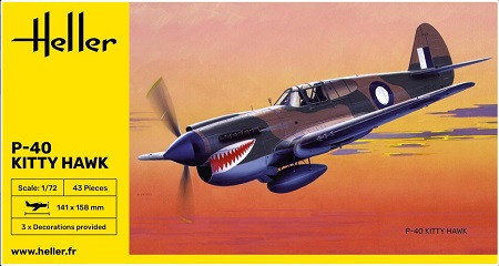 Heller Models - P-40E Kittyhawk 1:72 - 80266