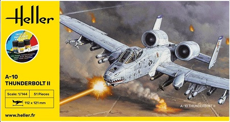 Heller Models - A-10 Thunderbolt2 starter set 1:144 - 56912