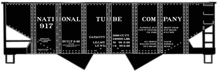 Accurail - HO 2Bay ACF CV Hopper National Tube Co. - 81723
