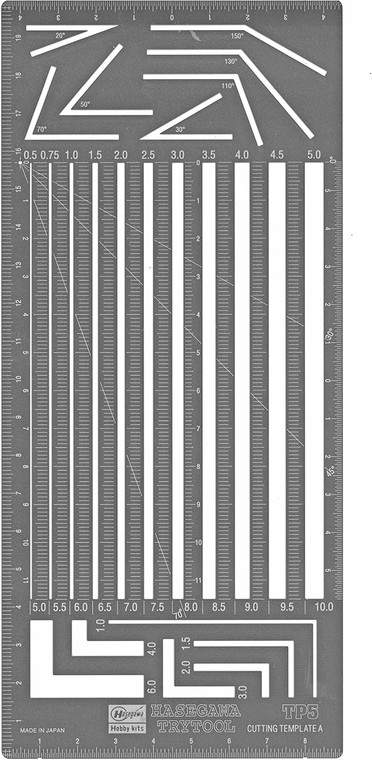 Hasegawa Models - Cutting Template A Straight - 71105