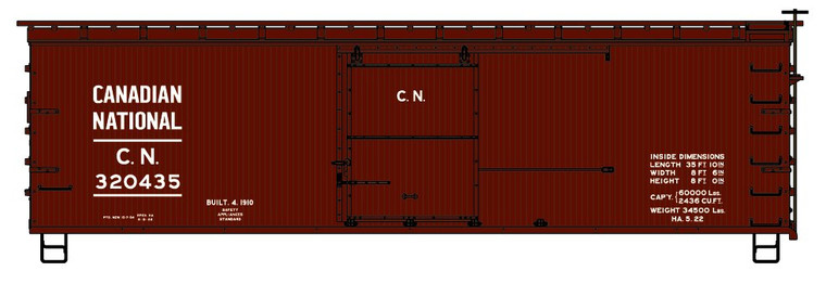 Accurail - HO 36' Wood Boxcar CN - 81691