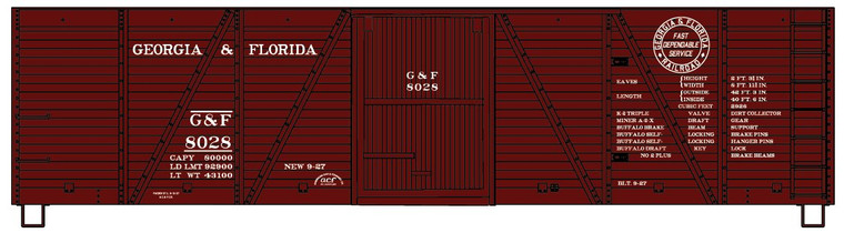 Accurail - HO Wood Boxcar 1927 G&F - 81683