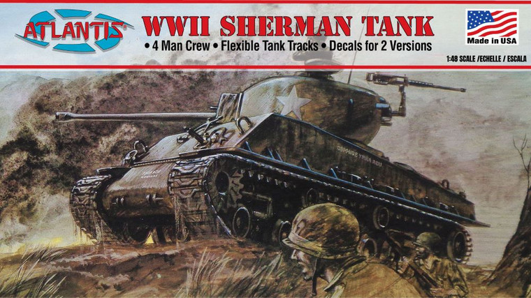 Atlantis Models - WWII Sherman Tank 1:48 - 317