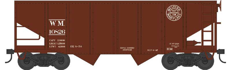 Bowser - Ho 55t Fishbelly Hopper WM-C 10828 - 43586