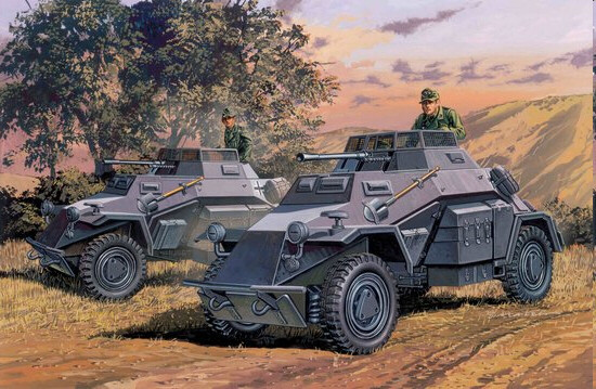 DML Military Kits - Sd.Kfz.222 Leichte PanZerspahwagen 1:72 - 7393