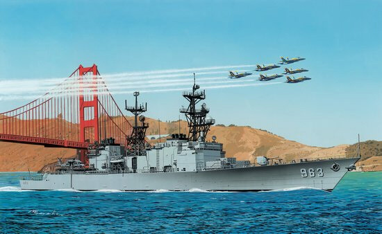 DML Military Kits - Uss Spruance DD963(Premium Ed.)1:700 - 7084