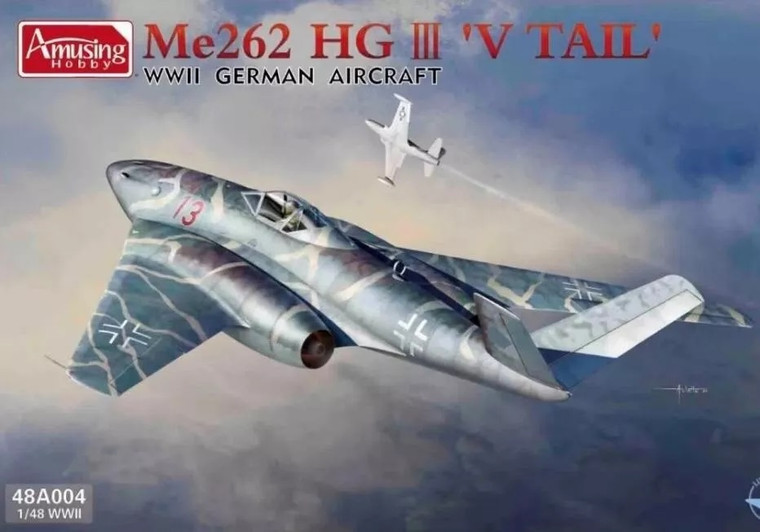 Amusing Hobby Kits - ME262 HG III V Tail 1:48 - 48A004