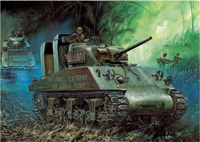 Academy Models - M4A2 75 Pacific Theater USMC 1:35 - 13562