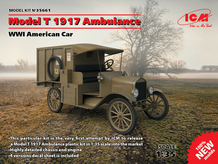 ICM Models - WW1 1917 Model T ambulance 1:35 - 35661