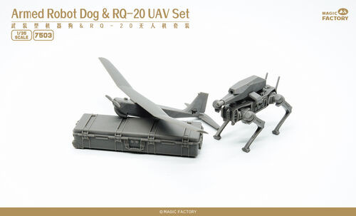 Magic Factory Models - Armed Robot Dog&RQ-20 UAV 1:35 - 7503