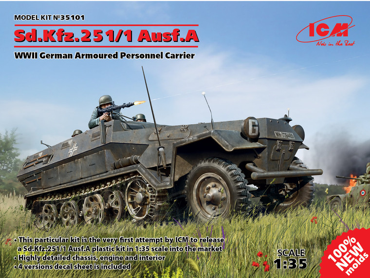 ICM Models - Sd.Kfz.251/1 Ausf.A APC 1:35 - 35101