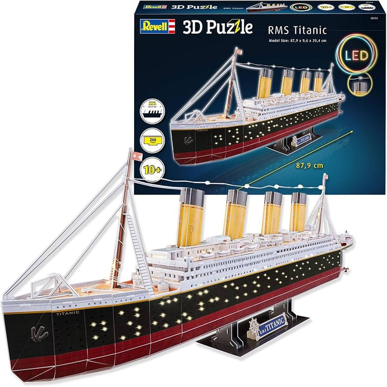 Revell Monogram Germany - RMS Titanic 3D Puzzle LED Edition - 154
