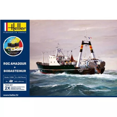 Heller Models - French cargoship starter set 1:200 - 55608