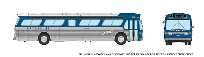 Rapido Trains - Ho Greyhound E San Jose Bus 1014 - 753120