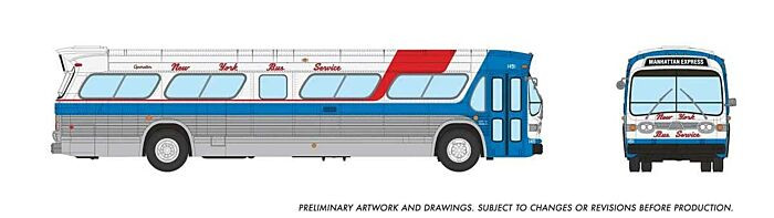Rapido Trains - Ho NY Bus #1491 Manhattan Express - 753129